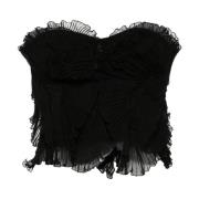 Ermanno Scervino Stilren TOP med unik design Black, Dam