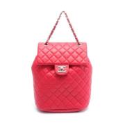 Chanel Vintage Pre-owned Laeder axelremsvskor Red, Dam