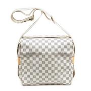 Louis Vuitton Vintage Pre-owned Belagd canvas axelremsvskor White, Dam