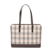 Burberry Vintage Pre-owned Canvas totevskor Beige, Dam