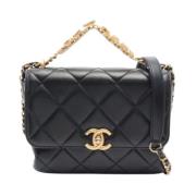 Chanel Vintage Pre-owned Laeder chanel-vskor Black, Dam