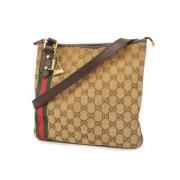 Gucci Vintage Pre-owned Canvas gucci-vskor Brown, Dam