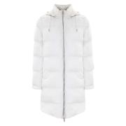 Kocca Quiltad Oversized Huva Dunjacka White, Dam