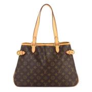 Louis Vuitton Vintage Pre-owned Tyg louis-vuitton-vskor Brown, Dam