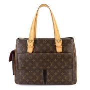 Louis Vuitton Vintage Pre-owned Tyg louis-vuitton-vskor Brown, Dam