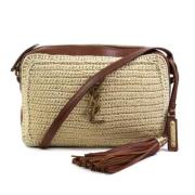 Yves Saint Laurent Vintage Pre-owned Tyg crossbodyvskor Beige, Dam