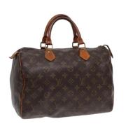 Louis Vuitton Vintage Pre-owned Canvas handvskor Brown, Dam