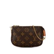 Louis Vuitton Vintage Pre-owned Canvas handvskor Brown, Dam