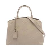 Louis Vuitton Vintage Pre-owned Tyg louis-vuitton-vskor Beige, Dam