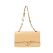 Chanel Vintage Pre-owned Laeder chanel-vskor Beige, Dam