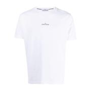 Stone Island Avslappnad Bomull T-shirt White, Herr