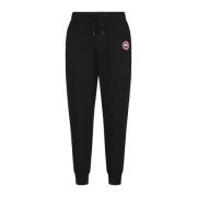 Canada Goose Stickad bomull herr sweatpants Black, Herr