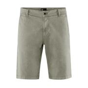 BomBoogie Bomullsgabardin Chino Bermuda Shorts Beige, Herr