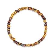 Nialaya Wristband with Blue Lapis Japanese Miyuki Beads Yellow, Herr