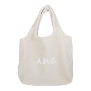 A.p.c. Snygg Ninon Tote Väska Beige, Dam