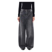 Haikure Bethany Zip Jeans Black, Dam