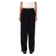 Wardrobe.nyc Bred Bomull Track Pant Black, Dam