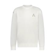 Aeden Off White Fox Sweater White, Herr