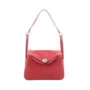 Hermès Vintage Pre-owned Canvas axelremsvskor Red, Dam