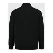 Pure Path Milano Stickad Half-Zip Tröja i Svart Black, Herr