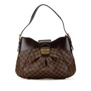 Louis Vuitton Vintage Pre-owned Canvas axelremsvskor Brown, Dam