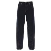 Lanvin Baggy Twisted Leg Denim Byxor Black, Herr