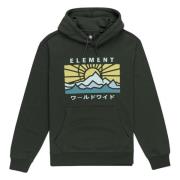 Element Kyoto Hoodie Green, Herr