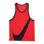 Nike Mesh Basketboll Tanktop Vit/Svart Red, Herr