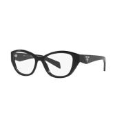 Prada Svarta Glasögonbågar Solglasögon Stil PR 21Zv Black, Unisex