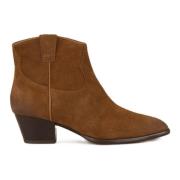 ASH Vintage Western Style Läder Ankelboots Brown, Dam