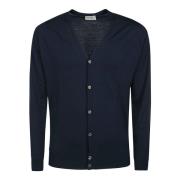 John Smedley Merinoull Cardigan för Män Green, Herr