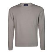 Drumohr Merino Crewneck Sweater Beige, Herr