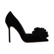 Aquazzura Svarta Sammetshälar Black, Dam