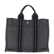 Hermès Vintage Pre-owned Canvas handvskor Black, Dam