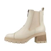 Hispanitas Dragkedja Chelsea Boots Beige, Dam