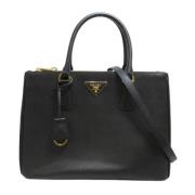 Prada Vintage Pre-owned Laeder totevskor Black, Dam