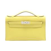 Hermès Vintage Pre-owned Laeder handvskor Yellow, Dam