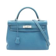 Hermès Vintage Pre-owned Laeder handvskor Blue, Dam