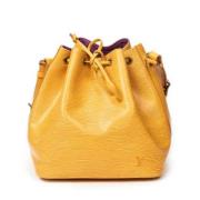 Louis Vuitton Vintage Pre-owned Laeder axelremsvskor Yellow, Dam