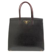 Prada Vintage Pre-owned Laeder totevskor Black, Dam