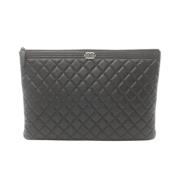 Chanel Vintage Pre-owned Laeder kuvertvskor Black, Dam