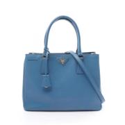 Prada Vintage Pre-owned Tyg prada-vskor Blue, Dam