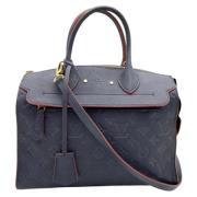 Louis Vuitton Vintage Pre-owned Tyg louis-vuitton-vskor Blue, Dam