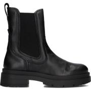 Red Rag Svarta Chelsea Boots Stilfull Modell Black, Dam