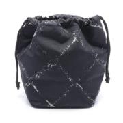 Chanel Vintage Pre-owned Nylon chanel-vskor Black, Dam