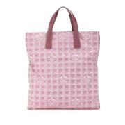 Chanel Vintage Pre-owned Nylon axelremsvskor Pink, Dam