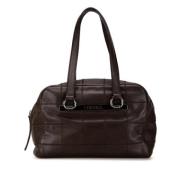 Chanel Vintage Pre-owned Laeder axelremsvskor Brown, Dam