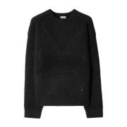 Burberry Lyxig Crew Neck Sweater Black, Herr