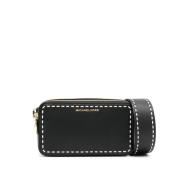 Michael Kors Svart Cross Body-väska med Guldtonad Logotyp Black, Dam