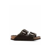 Birkenstock Shearling Komfort Sandaler Brown, Herr